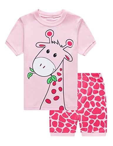 Little Girls Summer Pajamas Toddler Shorts Sets Unicorn Sleepwear for Kids Cotton Dinosaur Pjs 2 Piece Clothes 2-7 Years